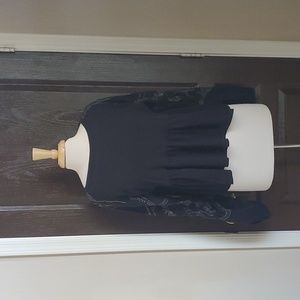 Free People Black Blouse